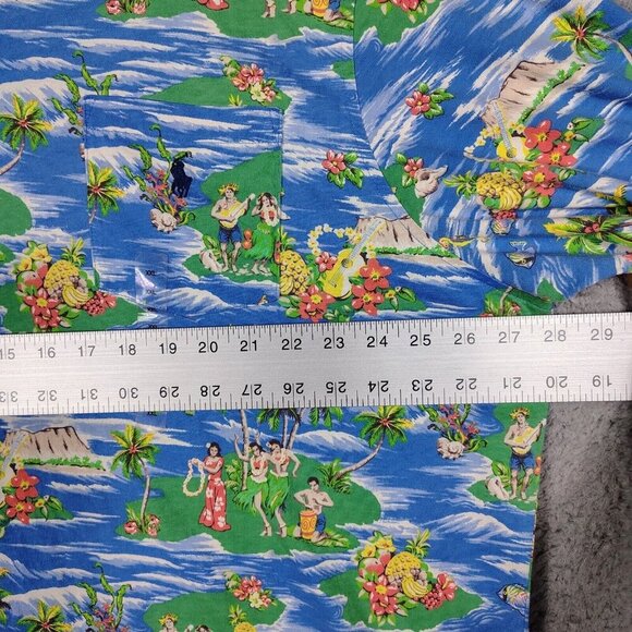 Polo Ralph Lauren Polo Shirt Mens XXL Blue Hawaiian Print Pony Logo Tropical NWT - Picture 6 of 15